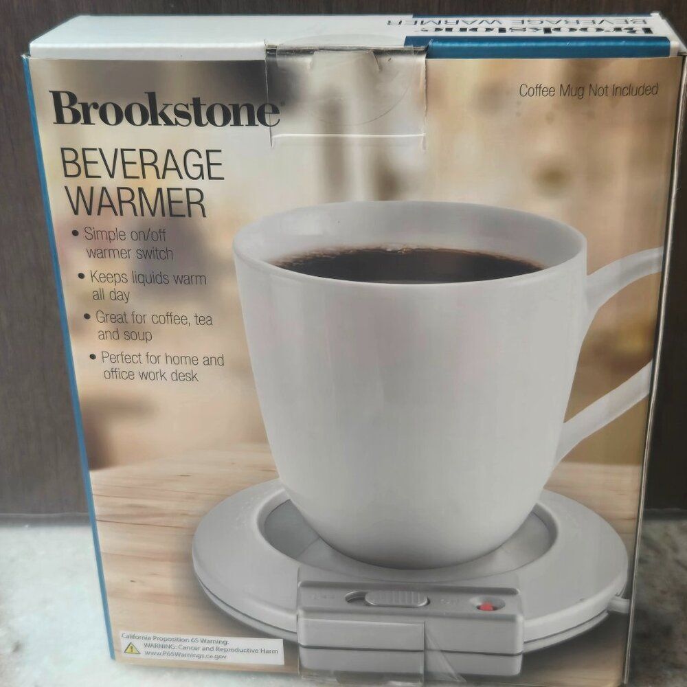 NIB BROOKSTONE Beverage Warmer